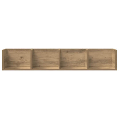 CD Wall Shelf Artisan Oak 100x18x18 cm Engineered Wood