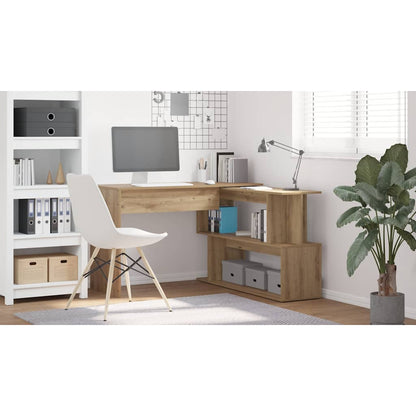 Corner Desk Artisan Oak 200.5x50x76 cm Engineered Wood