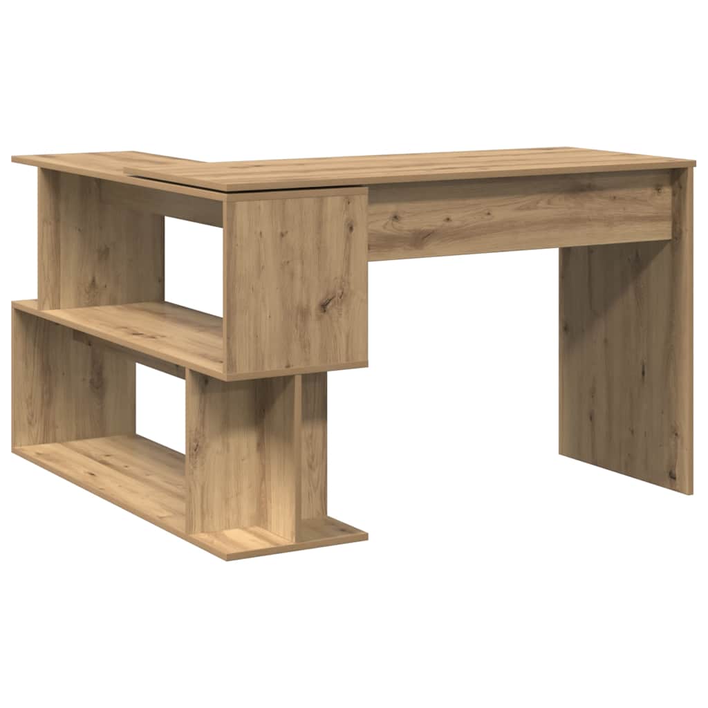 Corner Desk Artisan Oak 200.5x50x76 cm Engineered Wood