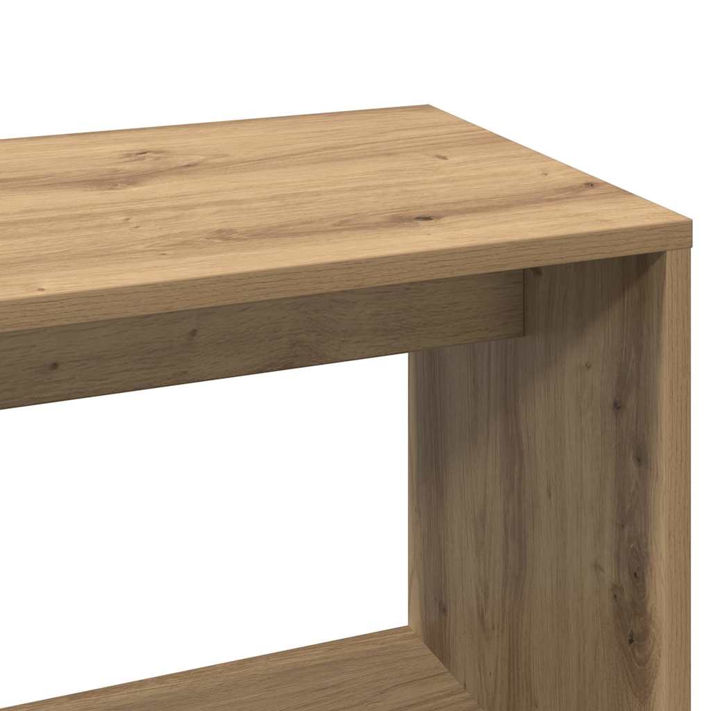 Corner Desk Artisan Oak 200,5x50x76 cm Engineered Wood