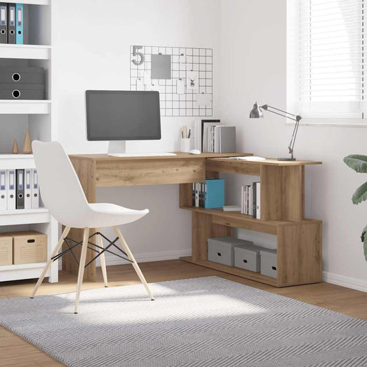 Corner Desk Artisan Oak 200,5x50x76 cm Engineered Wood