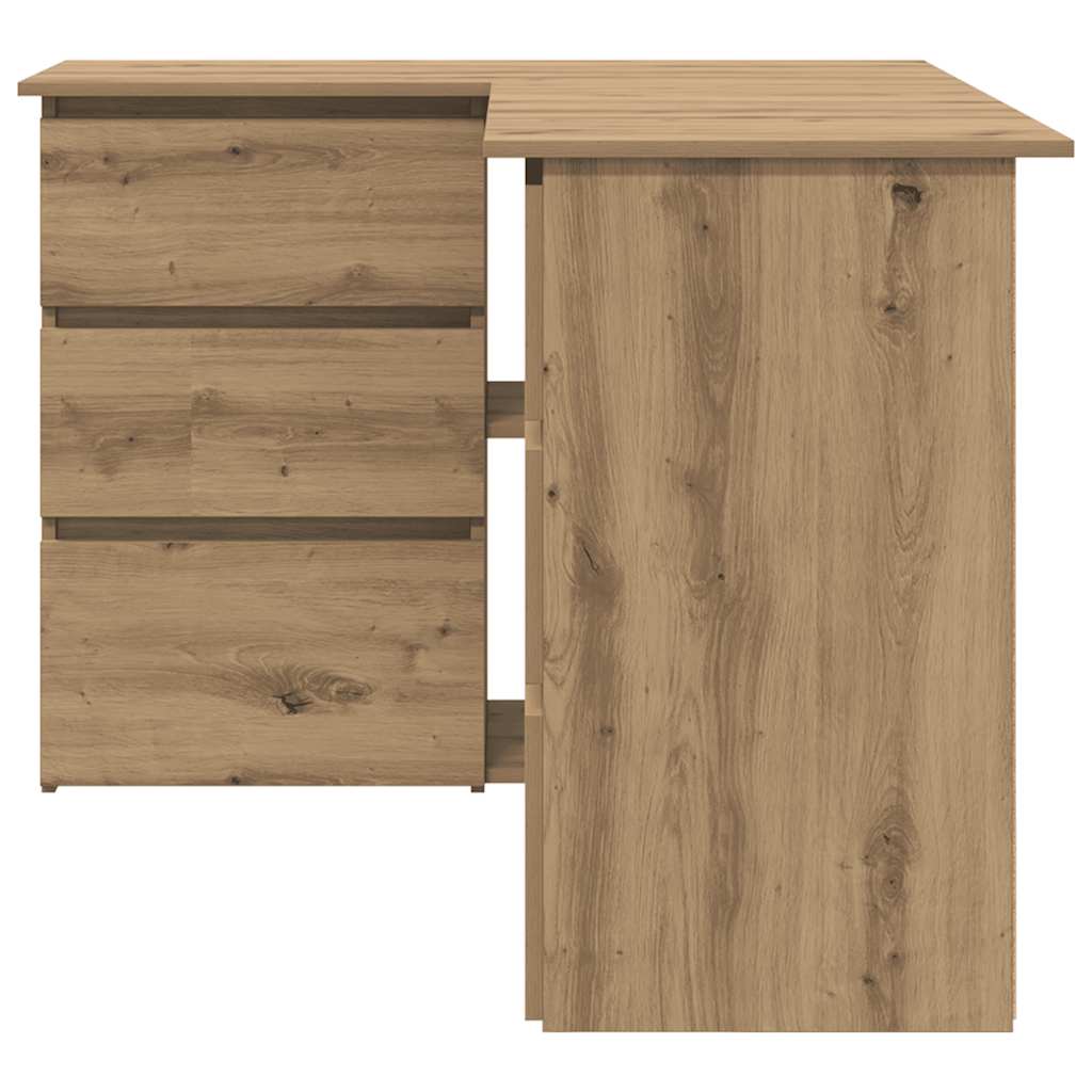 Corner Desk Artisan Oak 145x100x76 cm Engineered Wood