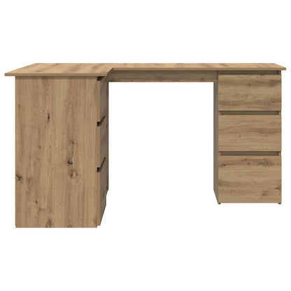 Corner Desk Artisan Oak 145x100x76 cm Engineered Wood