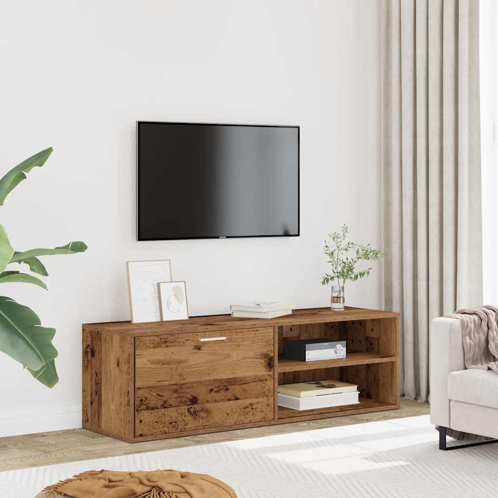 TV Cabinet Old Wood 120x34x37 cm Engineered Wood