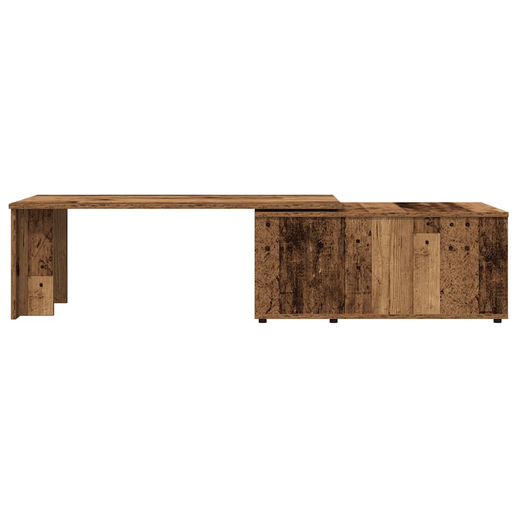 Coffee Table Old Wood 150x50x35 cm Engineered Wood