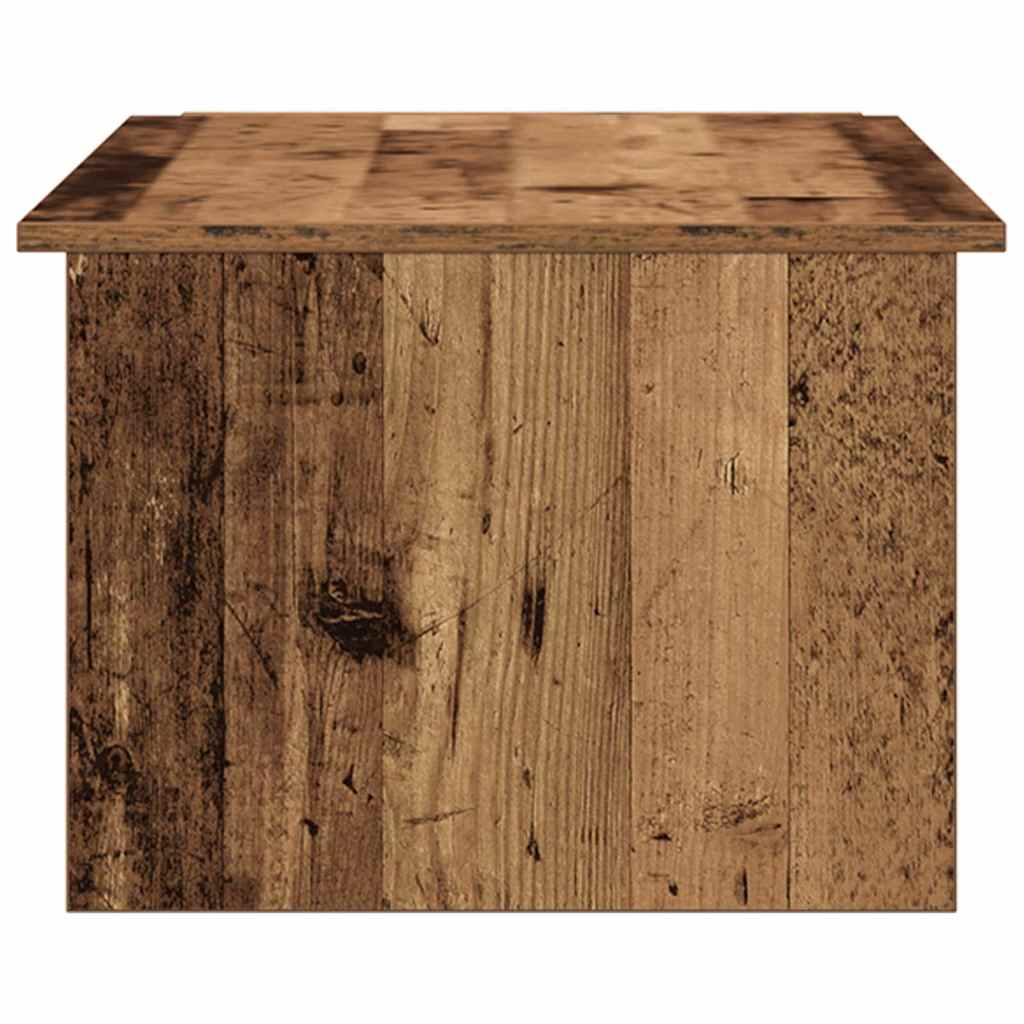 Coffee Table Old Wood 150x50x35 cm Engineered Wood