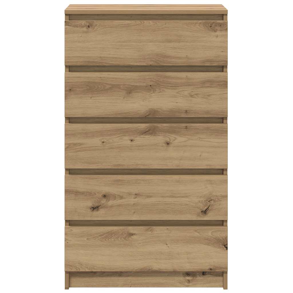 Drawer Cabinet Artisan Oak 60x36x103 cm Engineered Wood
