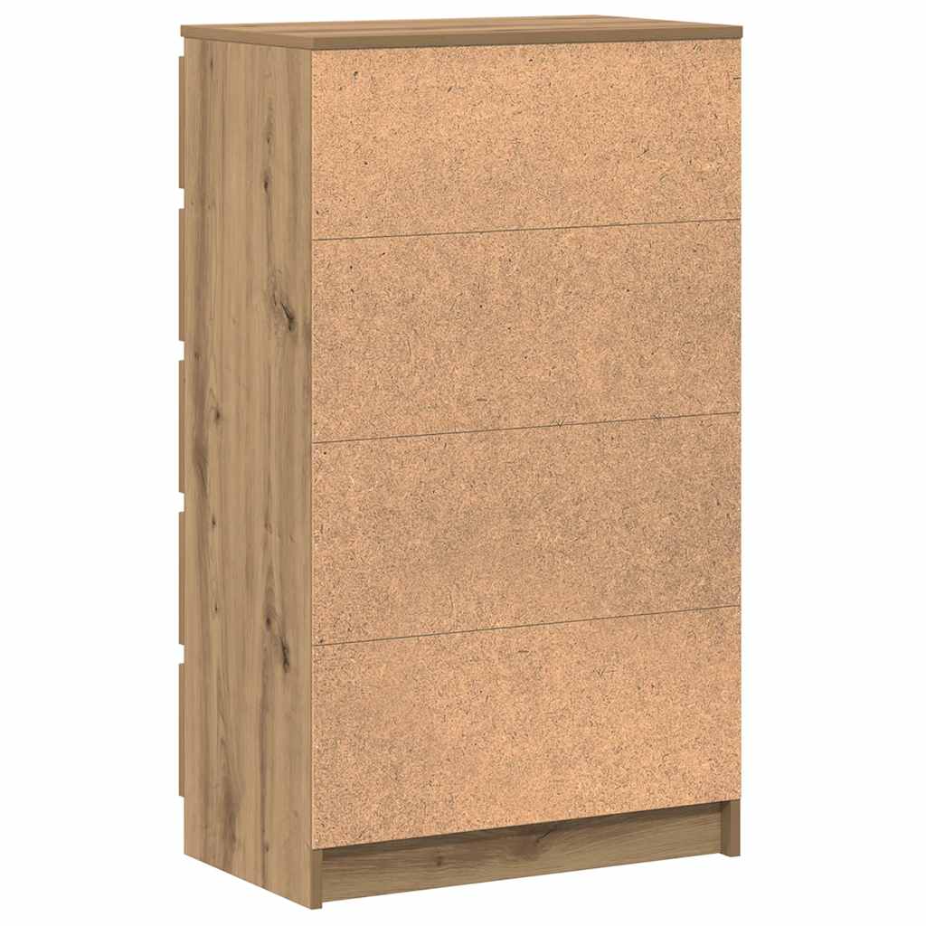 Drawer Cabinet Artisan Oak 60x36x103 cm Engineered Wood