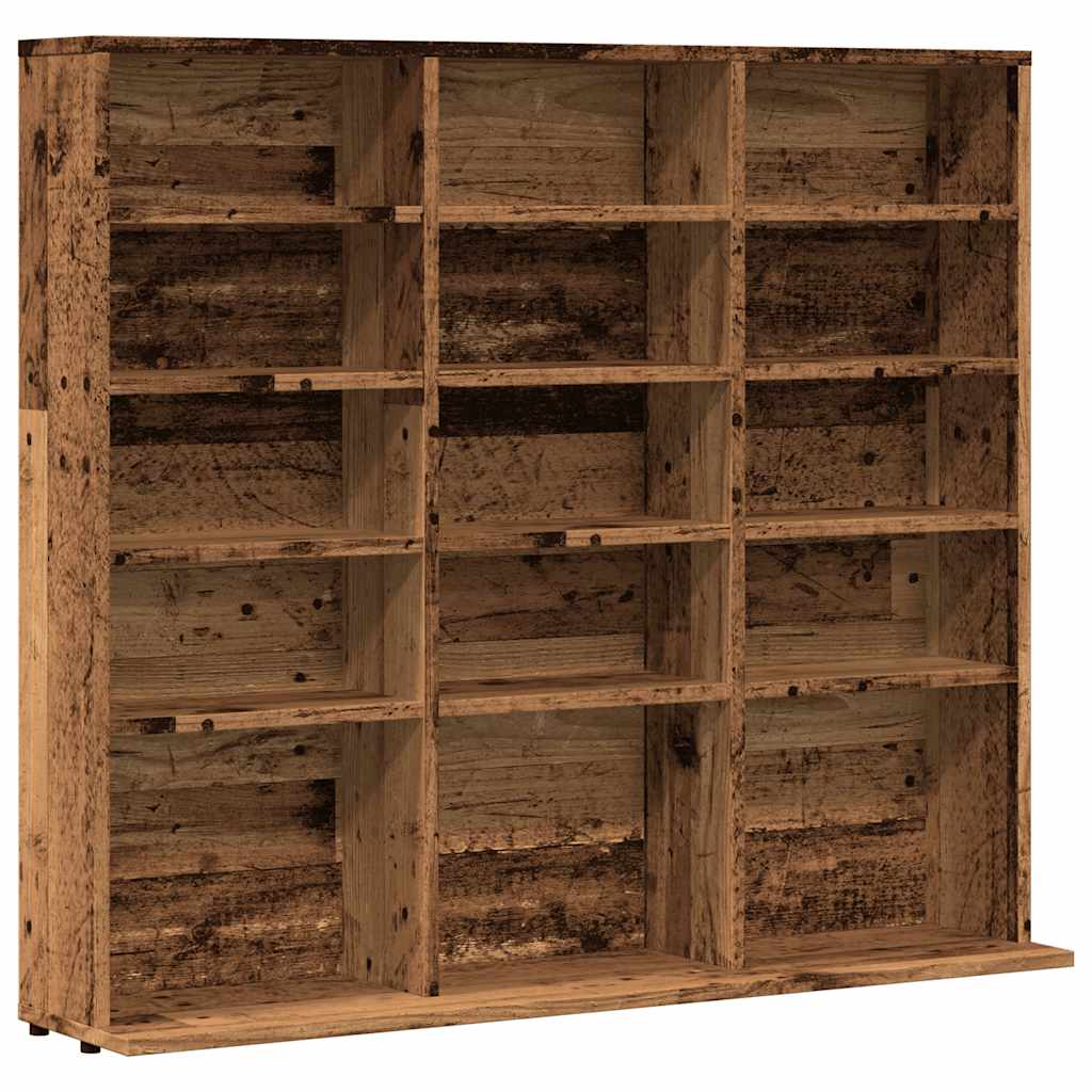 CD Cabinet Old Wood 100x23x89.5 cm Engineered Wood
