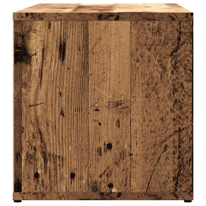 TV Cabinet Old Wood 80x34x35.5 cm Engineered Wood