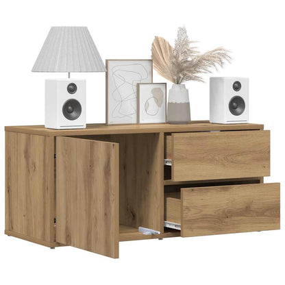 TV Cabinet Artisan Oak 80x34x35.5 cm Engineered Wood