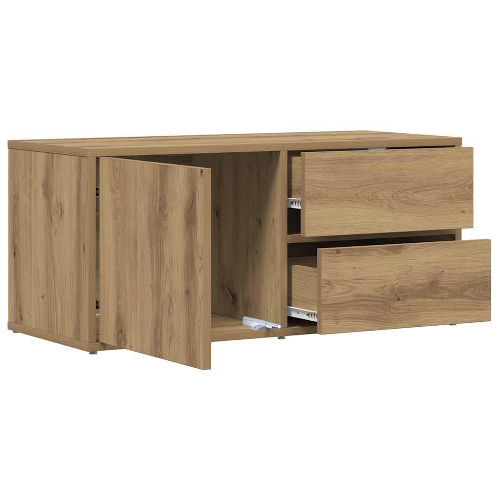 TV Cabinet Artisan Oak 80x34x35.5 cm Engineered Wood