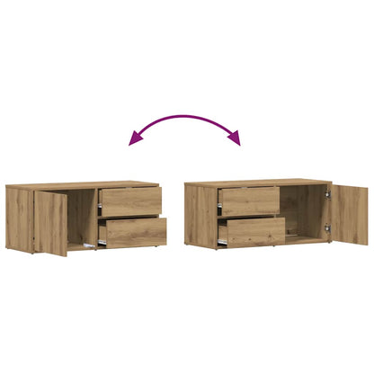 TV Cabinet Artisan Oak 80x34x35.5 cm Engineered Wood