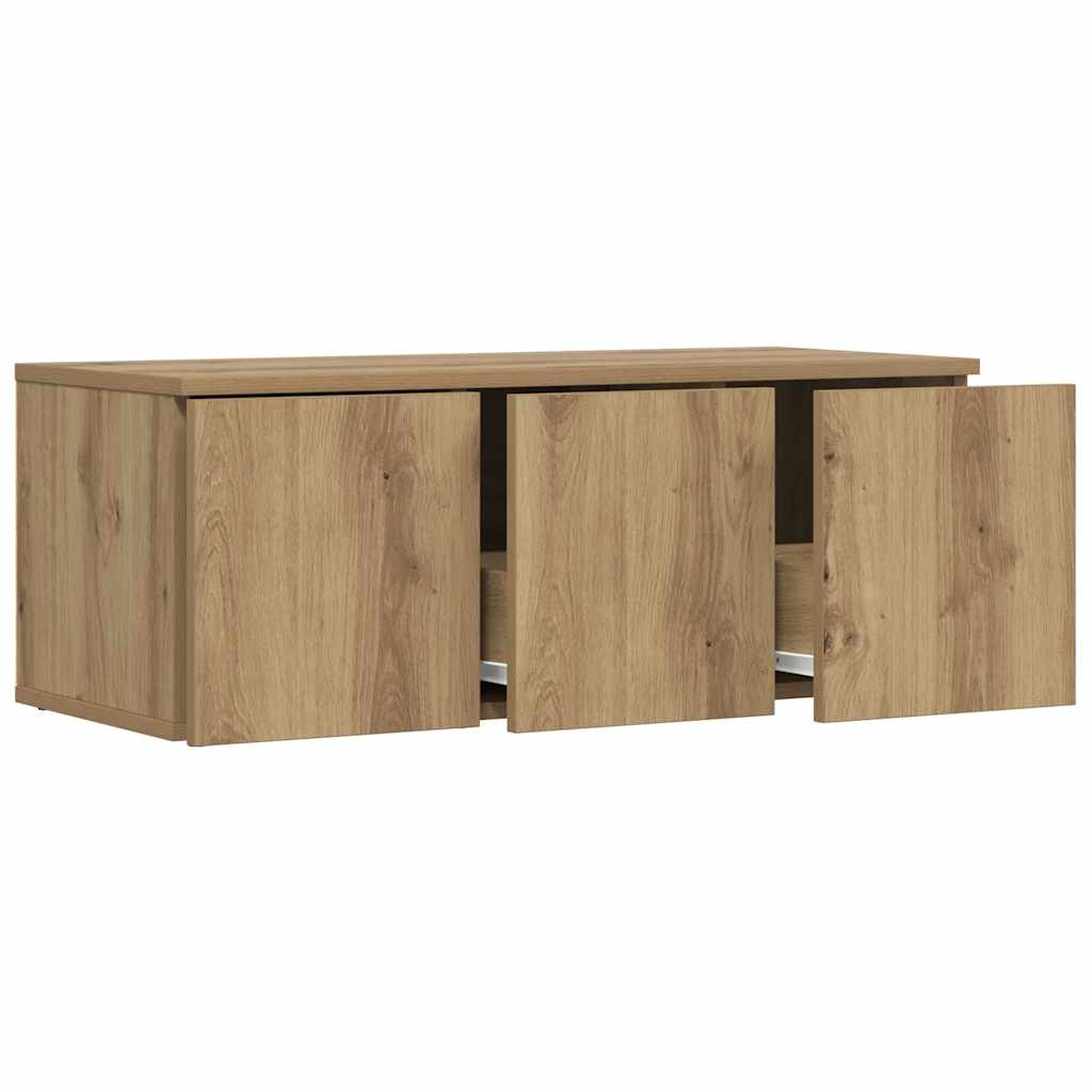 TV Cabinet Artisan Oak 80x34x30 cm Engineered Wood
