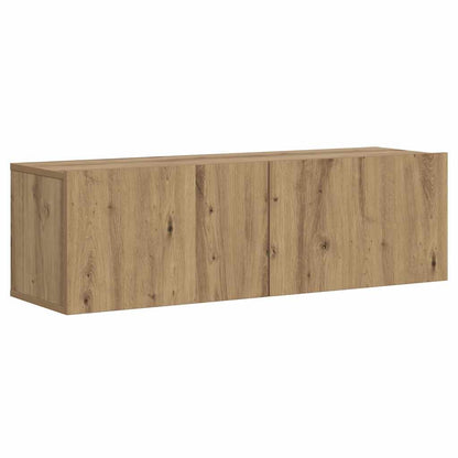 Wall Mounted TV Cabinet Artisan Oak 100x30x30cm Engineered Wood