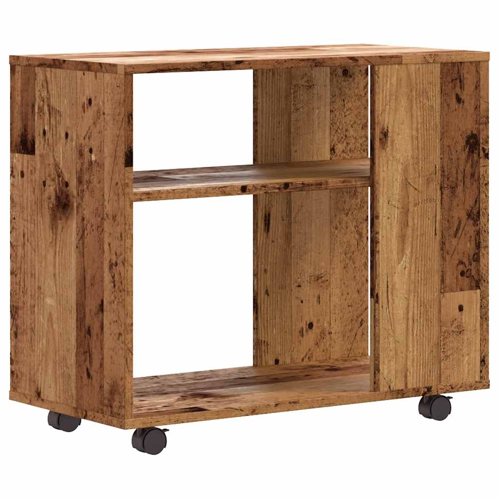 Side Table Old Wood 70x35x60.5 cm Engineered Wood