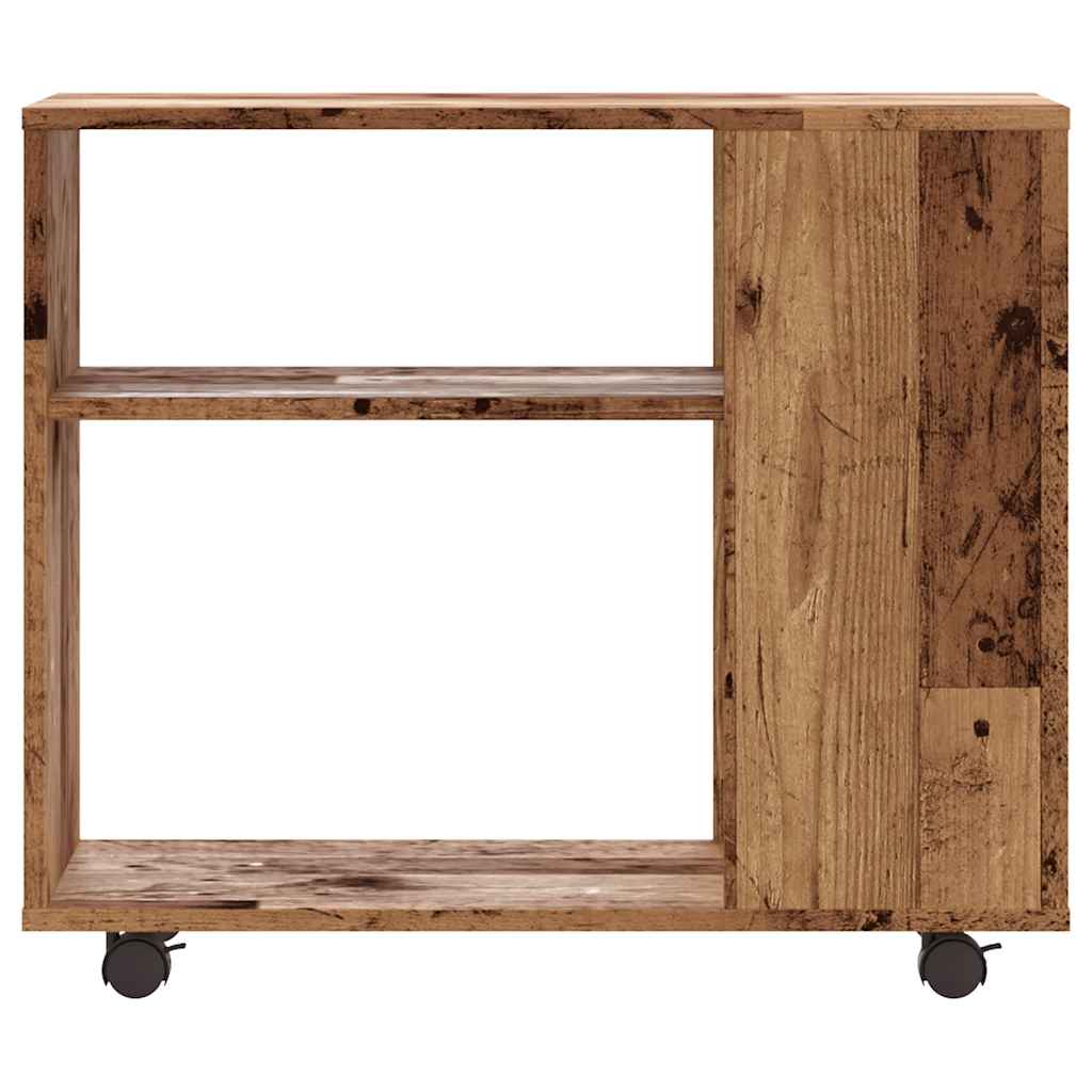 Side Table Old Wood 70x35x60.5 cm Engineered Wood