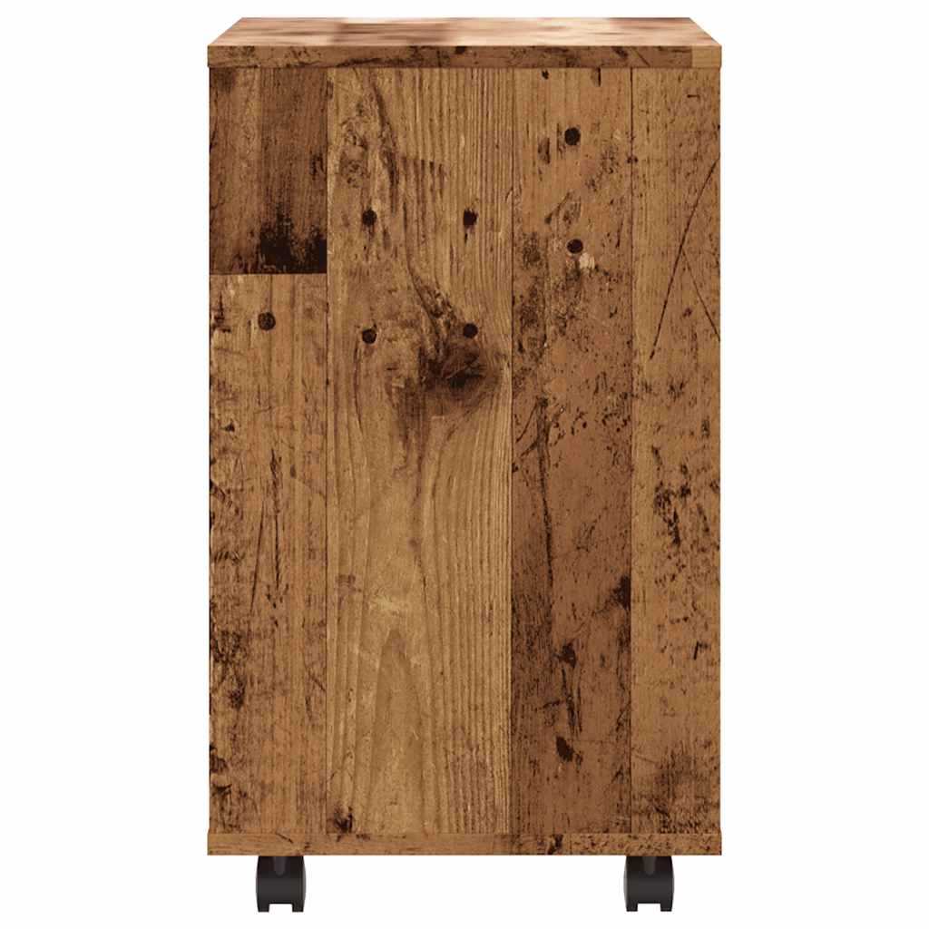 Side Table Old Wood 70x35x60.5 cm Engineered Wood