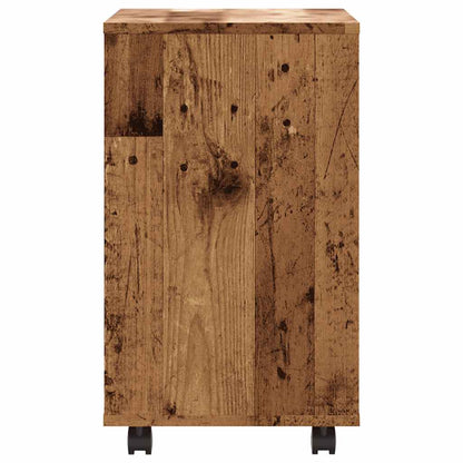 Side Table Old Wood 70x35x60.5 cm Engineered Wood