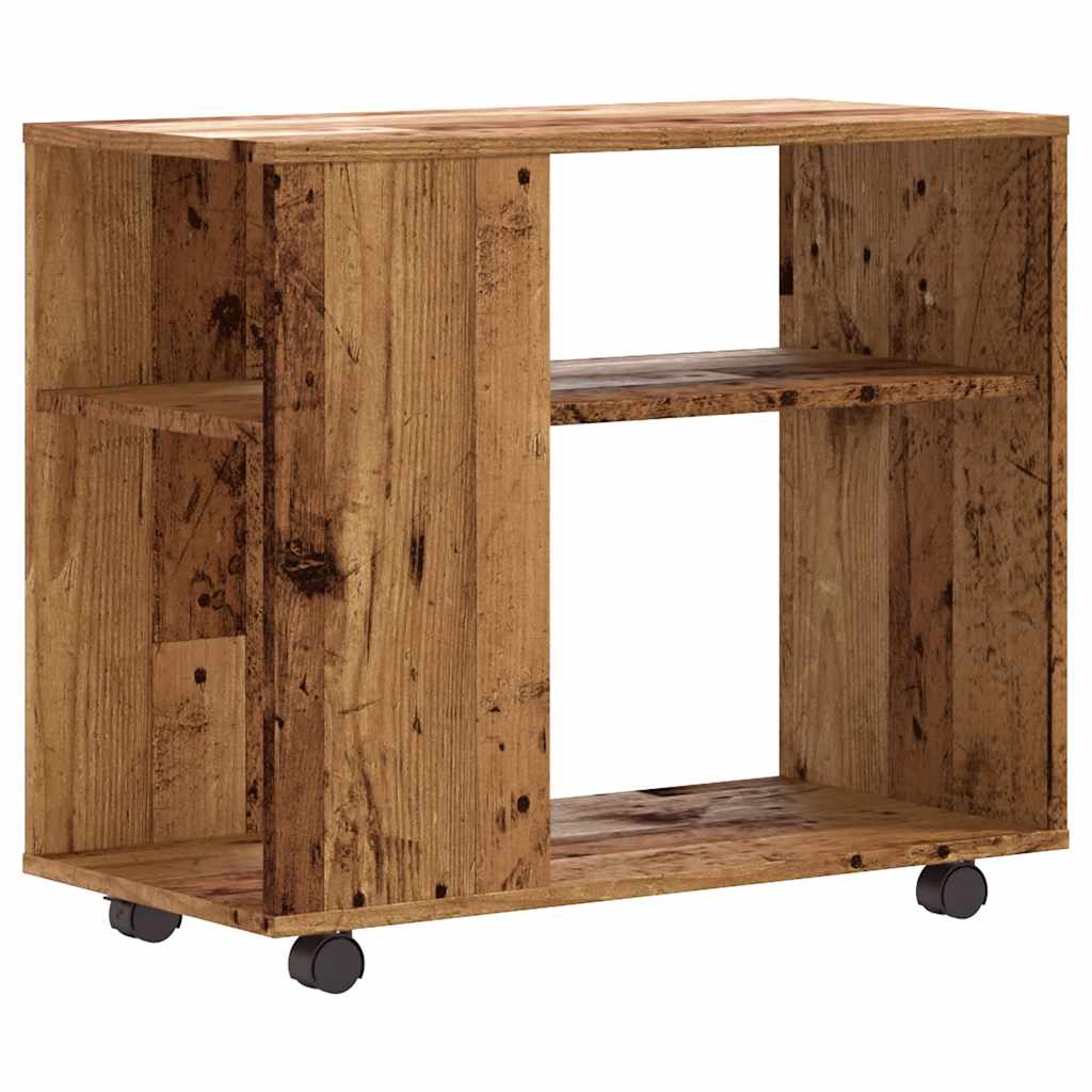 Side Table Old Wood 70x35x60.5 cm Engineered Wood