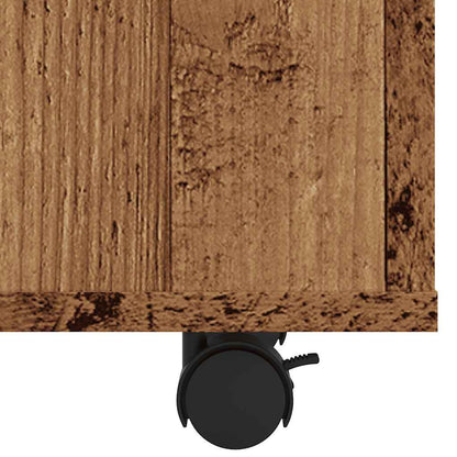 Side Table Old Wood 70x35x60.5 cm Engineered Wood