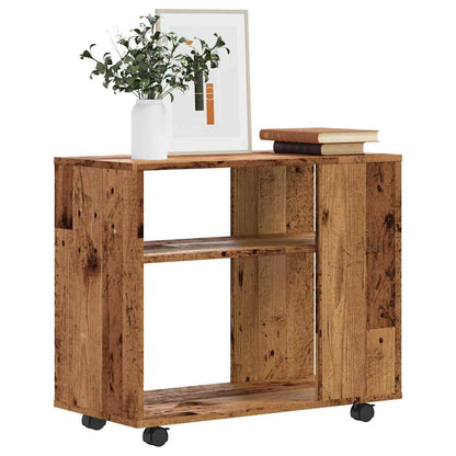 Side Table Old Wood 70x35x60.5 cm Engineered Wood