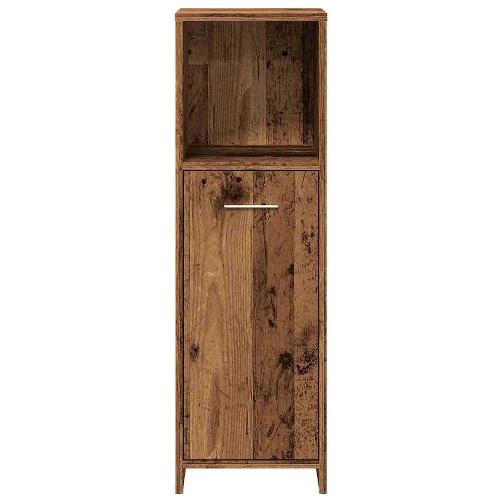 Bathroom Cabinet Old Wood 30x30x95 cm Engineered Wood
