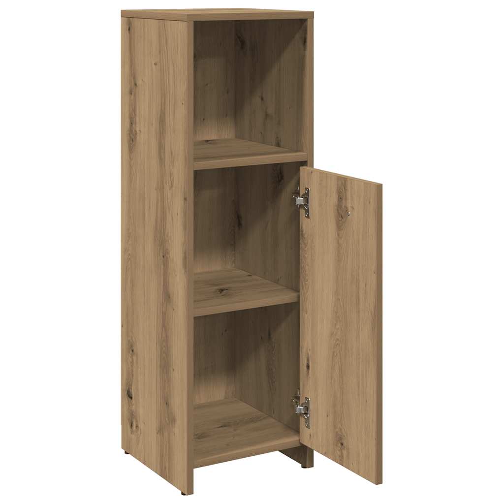 Bathroom Cabinet Artisan Oak 30x30x95 cm Engineered Wood