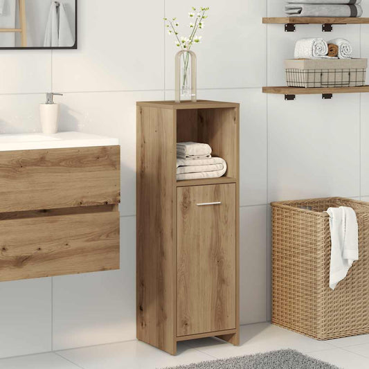 Bathroom Cabinet Artisan Oak 30x30x95 cm Engineered Wood