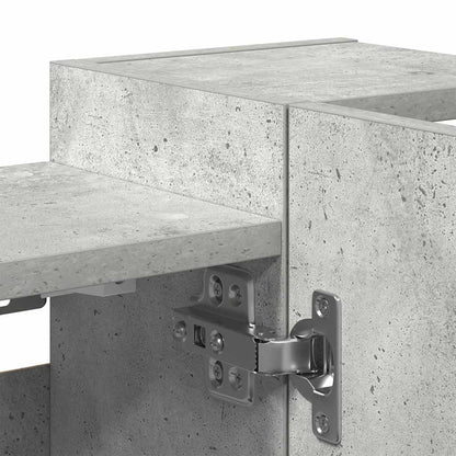 Bathroom Mirror Cabinet Concrete Grey 80x20.5x64 cm