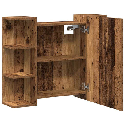 Bathroom Mirror Cabinet Old Wood 80x20,5x64 cm Engineered Wood