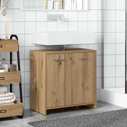 Bathroom Sink Cabinet Artisan Oak 60x33x60 cm Engineered Wood