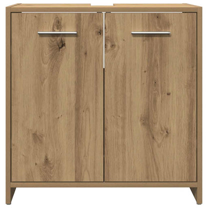 Bathroom Sink Cabinet Artisan Oak 60x33x60 cm Engineered Wood