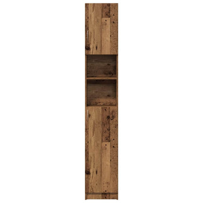 Bathroom Cabinet Old Wood 32x25,5x190 cm Engineered Wood