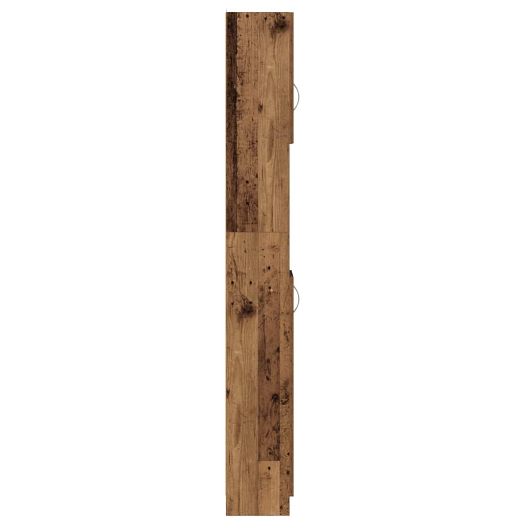 Bathroom Cabinet Old Wood 32x25,5x190 cm Engineered Wood