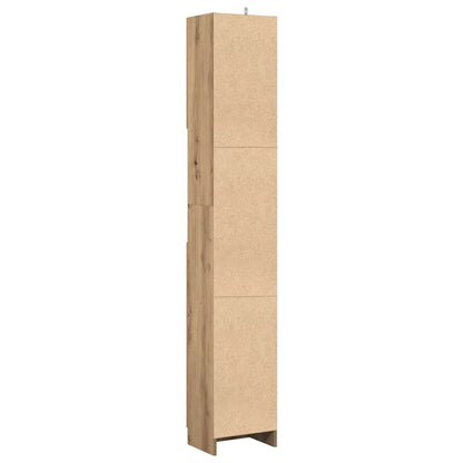 Bathroom Cabinet Artisan Oak 32x25.5x190 cm Engineered Wood
