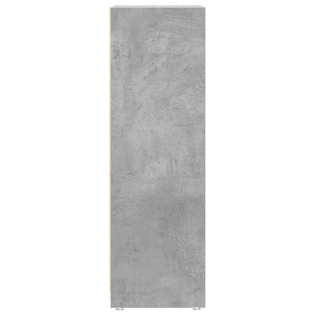 Bathroom Cabinet Concrete Grey 30x30x95 cm Engineered Wood