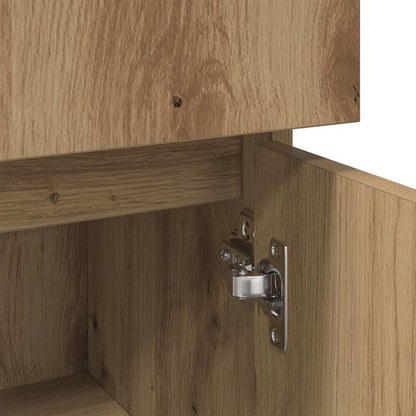 Bathroom Cabinet Artisan Oak 30x30x95 cm Engineered Wood