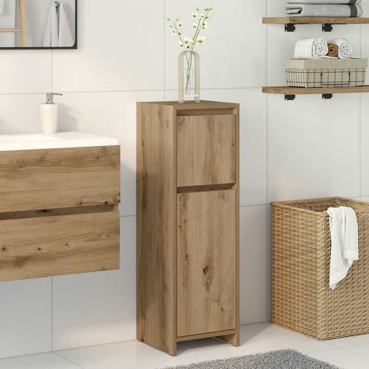 Bathroom Cabinet Artisan Oak 30x30x95 cm Engineered Wood
