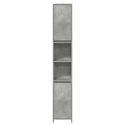 Bathroom Cabinet Concrete Grey 30x30x183,5 cm Engineered Wood