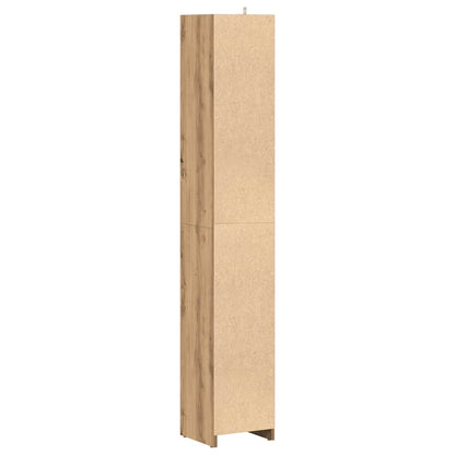 Bathroom Cabinet Artisan Oak 30x30x183.5 cm Engineered Wood