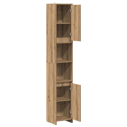 Bathroom Cabinet Artisan Oak 30x30x183,5 cm Engineered Wood