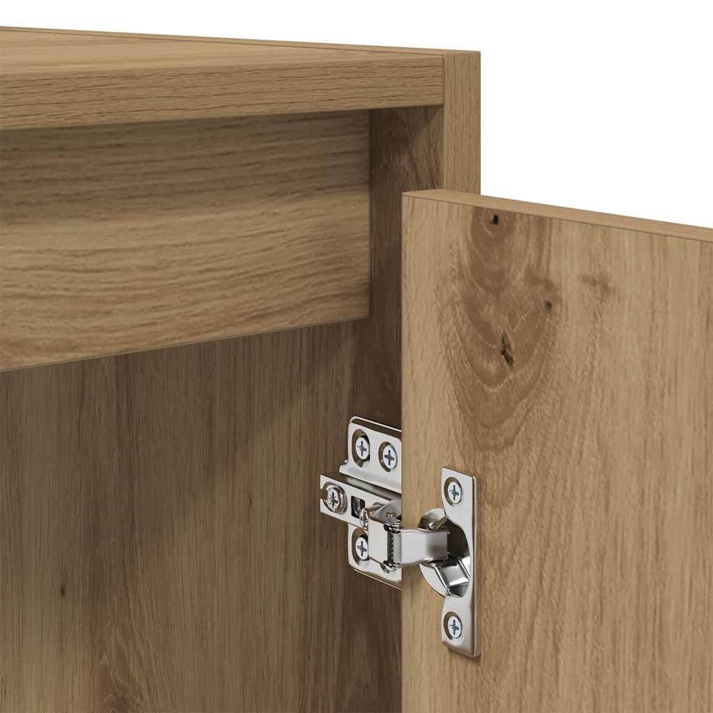 2 Piece Bathroom Furniture Set Artisan Oak Engineered Wood