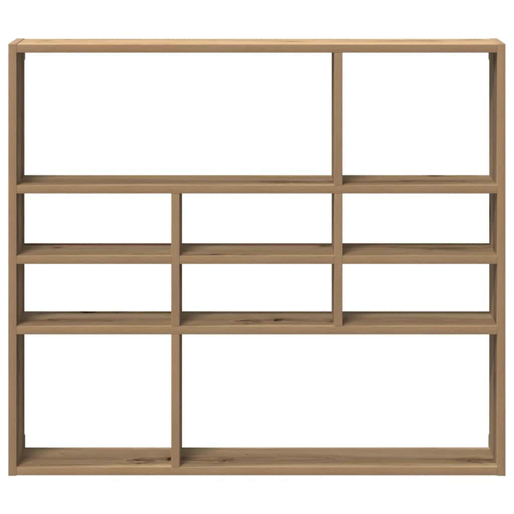 Wall Shelf Artisan Oak 90x16x78 cm Engineered Wood