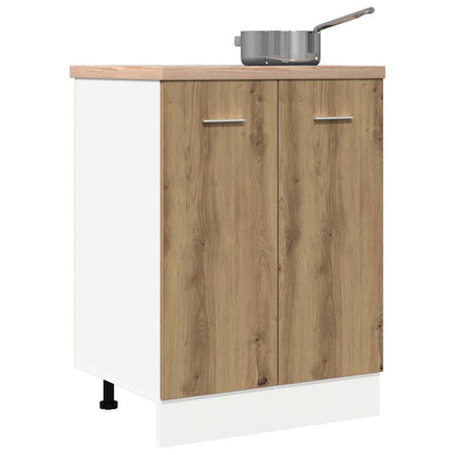 Bottom Cabinet Lyon Artisan Oak 60x46x81.5 cm Engineered Wood