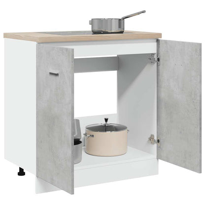 Sink Bottom Cabinet "Lyon" Concrete Grey 80x46x81.5 cm