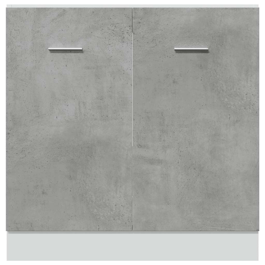 Sink Bottom Cabinet "Lyon" Concrete Grey 80x46x81.5 cm