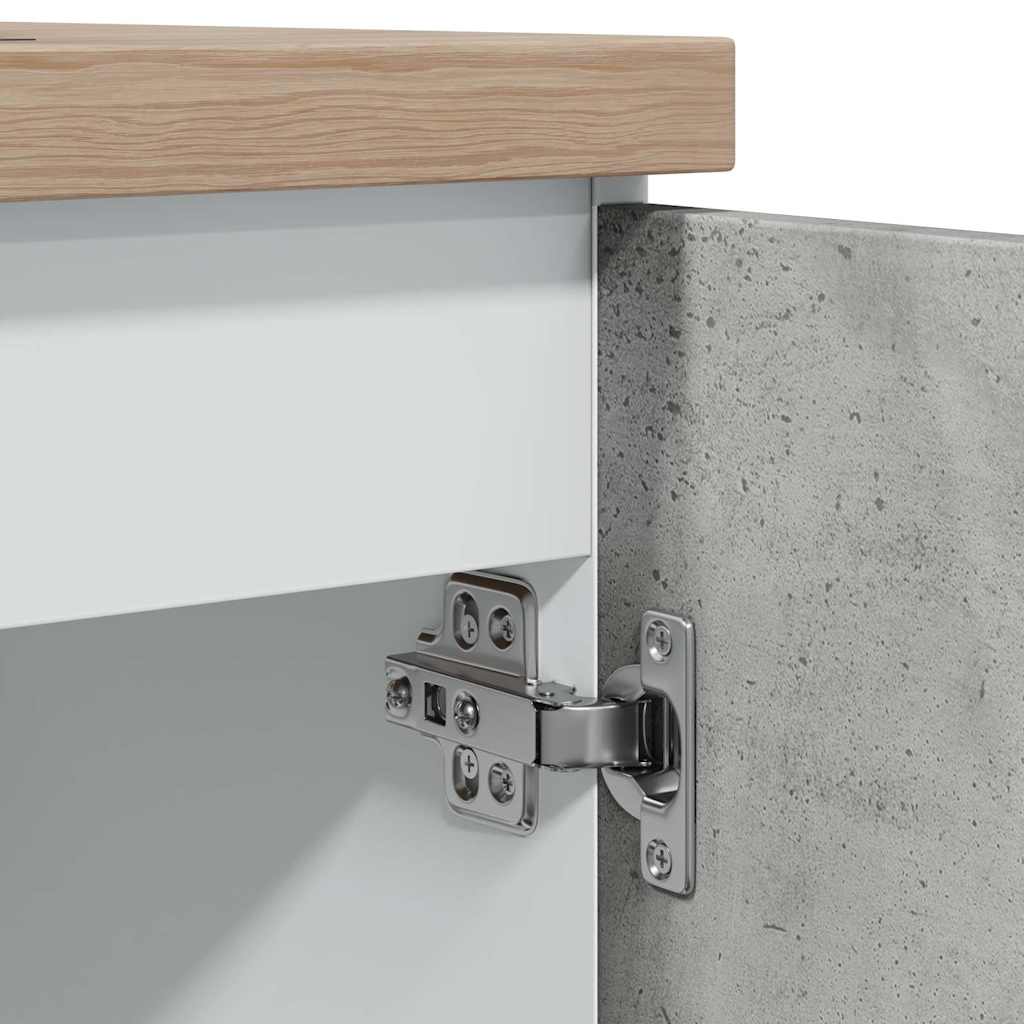 Sink Bottom Cabinet "Lyon" Concrete Grey 80x46x81.5 cm
