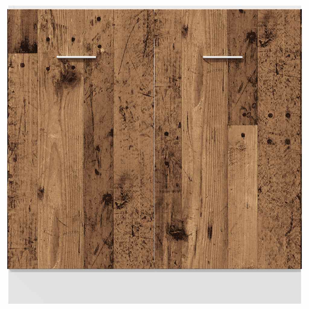 Sink Bottom Cabinet "Lyon" Old Wood 80x46x81,5 cm Engineered Wood