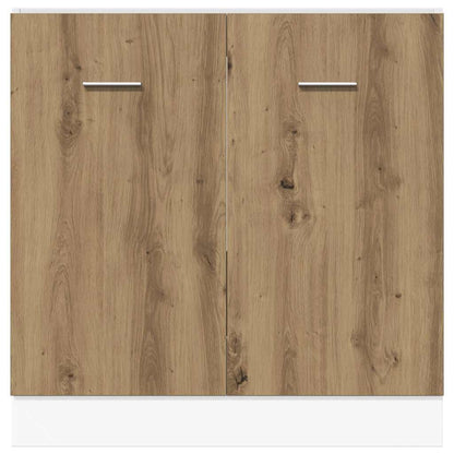 Sink Bottom Cabinet Lyon Artisan Oak 80x46x81.5 cm Engineered Wood